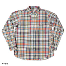 Lot 3099 L/S OXFORD B.D. SHIRTS WITH POCKET マドラスチェック