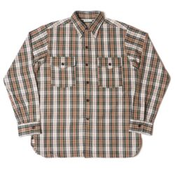 Lot 3022 FLANNEL SHIRTS WITH CHINSTRAP H柄 NON WASH